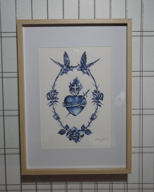 'Sacred Heart' - Original Artwork by Sleepy Dave (2025)