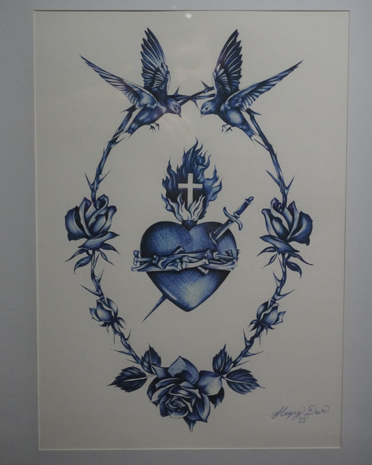 'Sacred Heart' - Original Artwork by Sleepy Dave (2025)