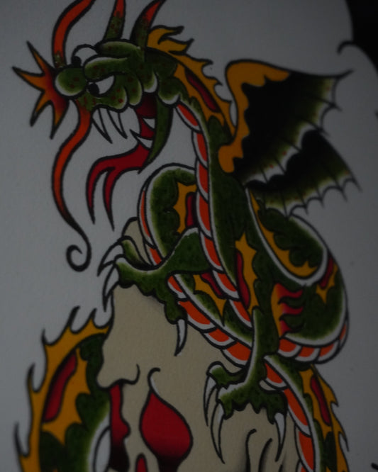 'Classic Tattoo" - Original Artwork by Linda Jean (2025)