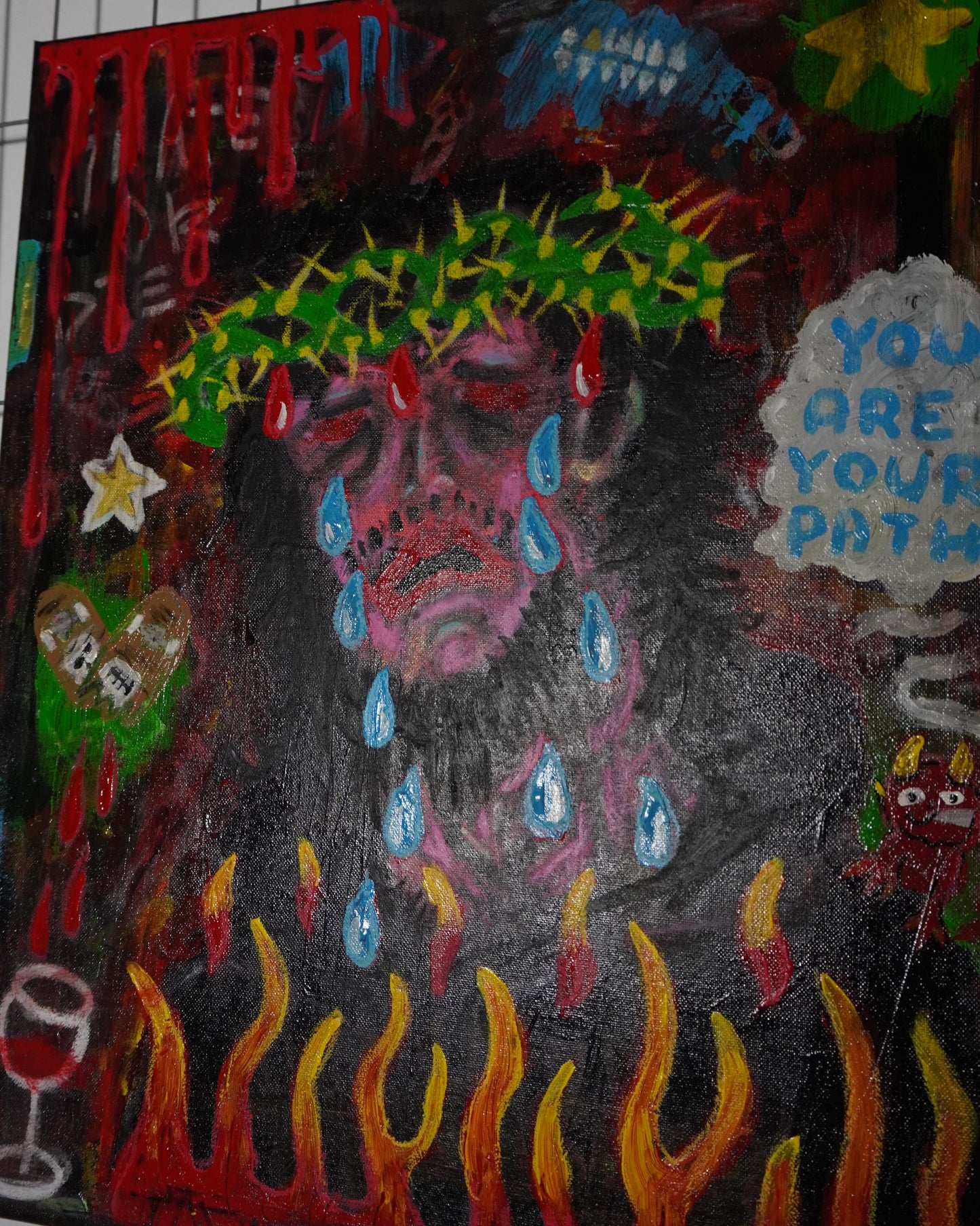 'DON'T CRY' - Original artwork by Luke Etho (2025)