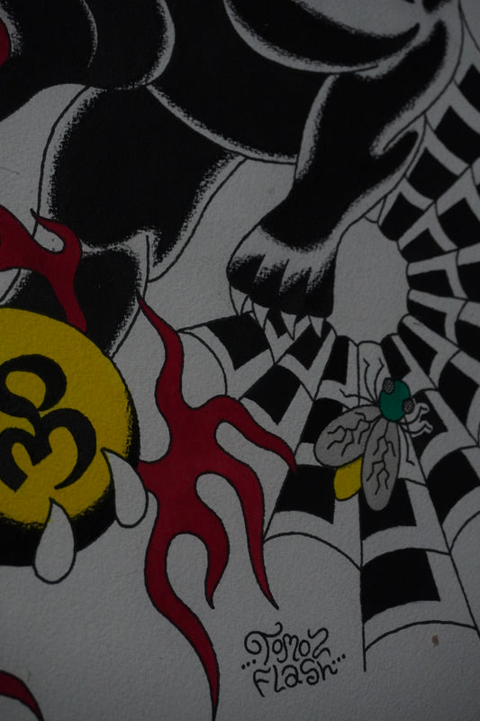 'Lucky panther' - Original Artwork by Kade Thompson (2025)