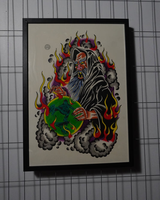 'The Steeze Wizard' - Original Artwork by Pete Kozul (2025)