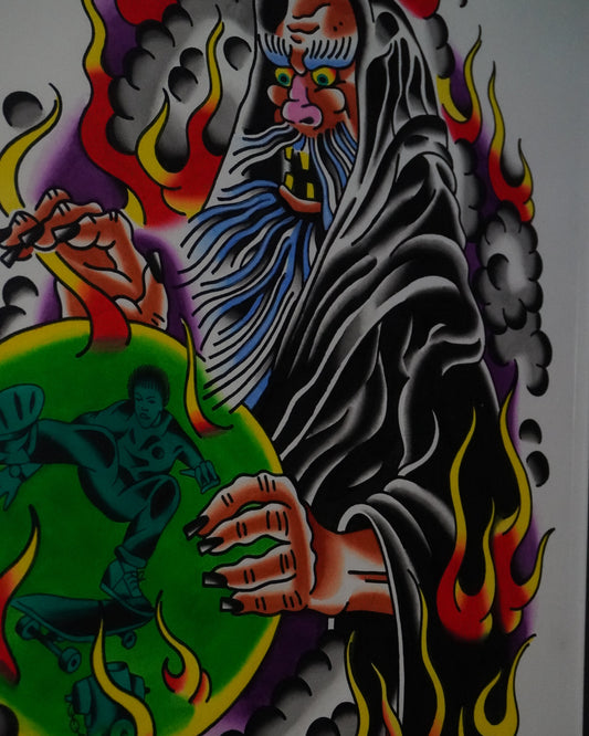 'The Steeze Wizard' - Original Artwork by Pete Kozul (2025)