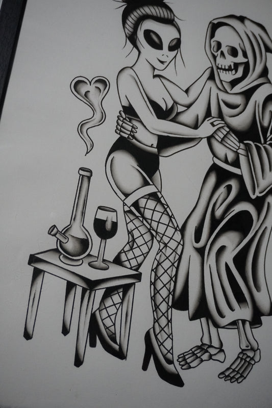 'Strange Seduction' - Original artwork by Mitch Demko (2025)