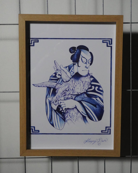 'Dino Huggies' - Original Artwork by Sleepy Dave (2025)