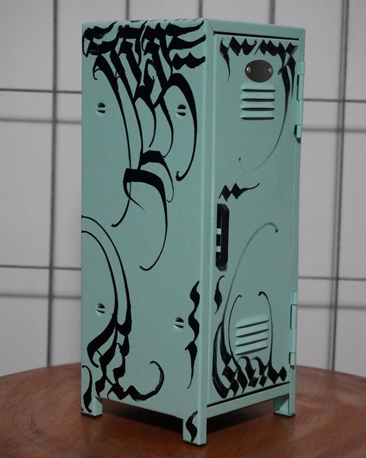 'Calligraphy on box' - Original by Alessandro Sano Botta (2025)