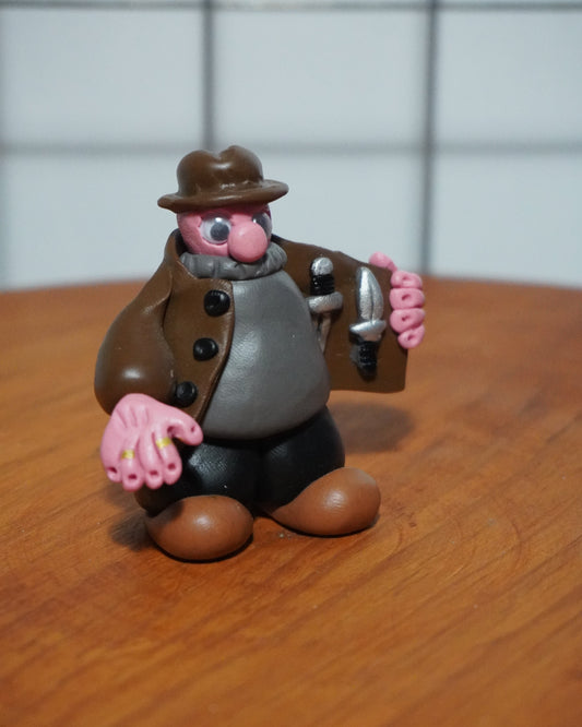 'Knives here' - Original by Dull Brain (2025)