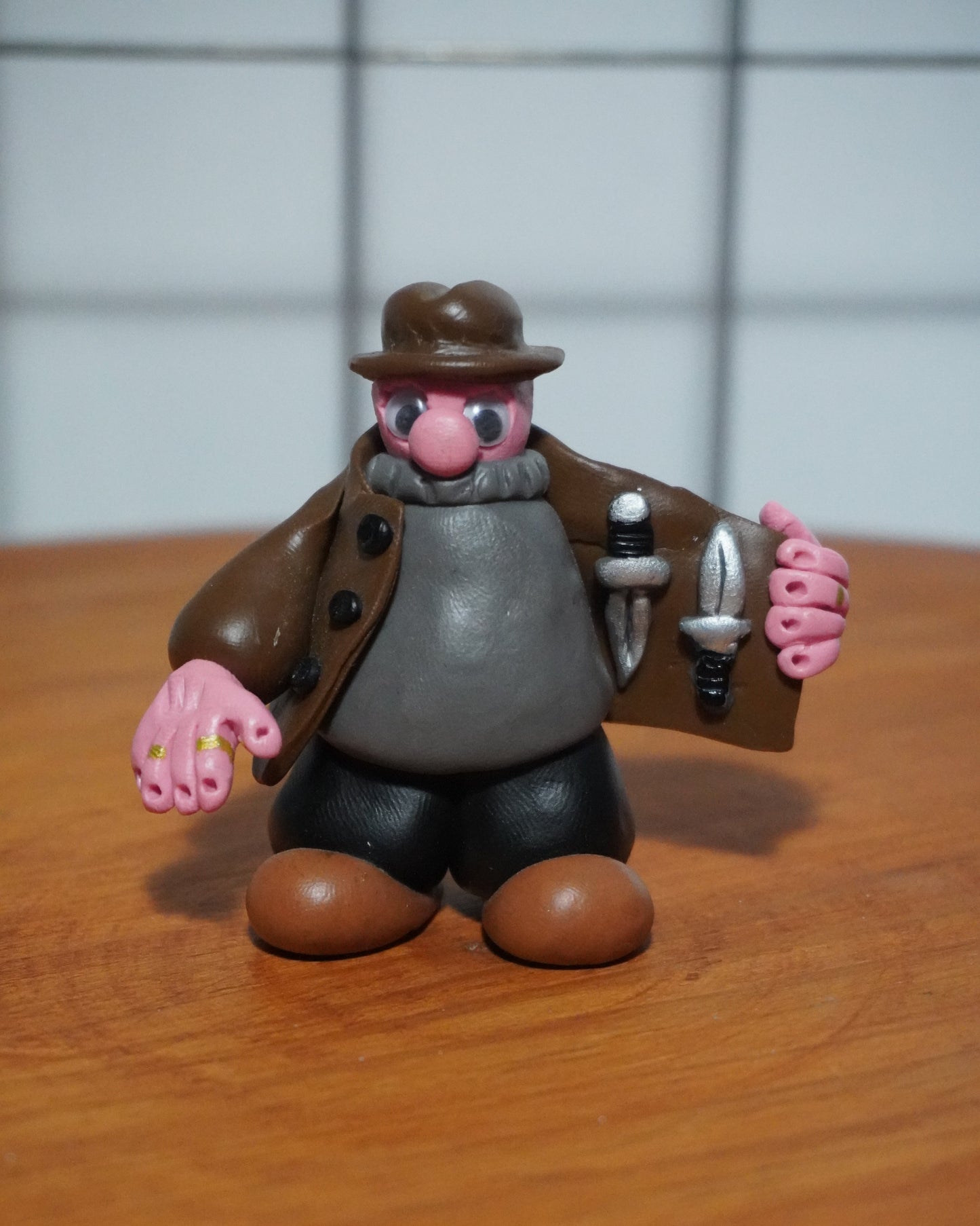 'Knives here' - Original by Dull Brain (2025)